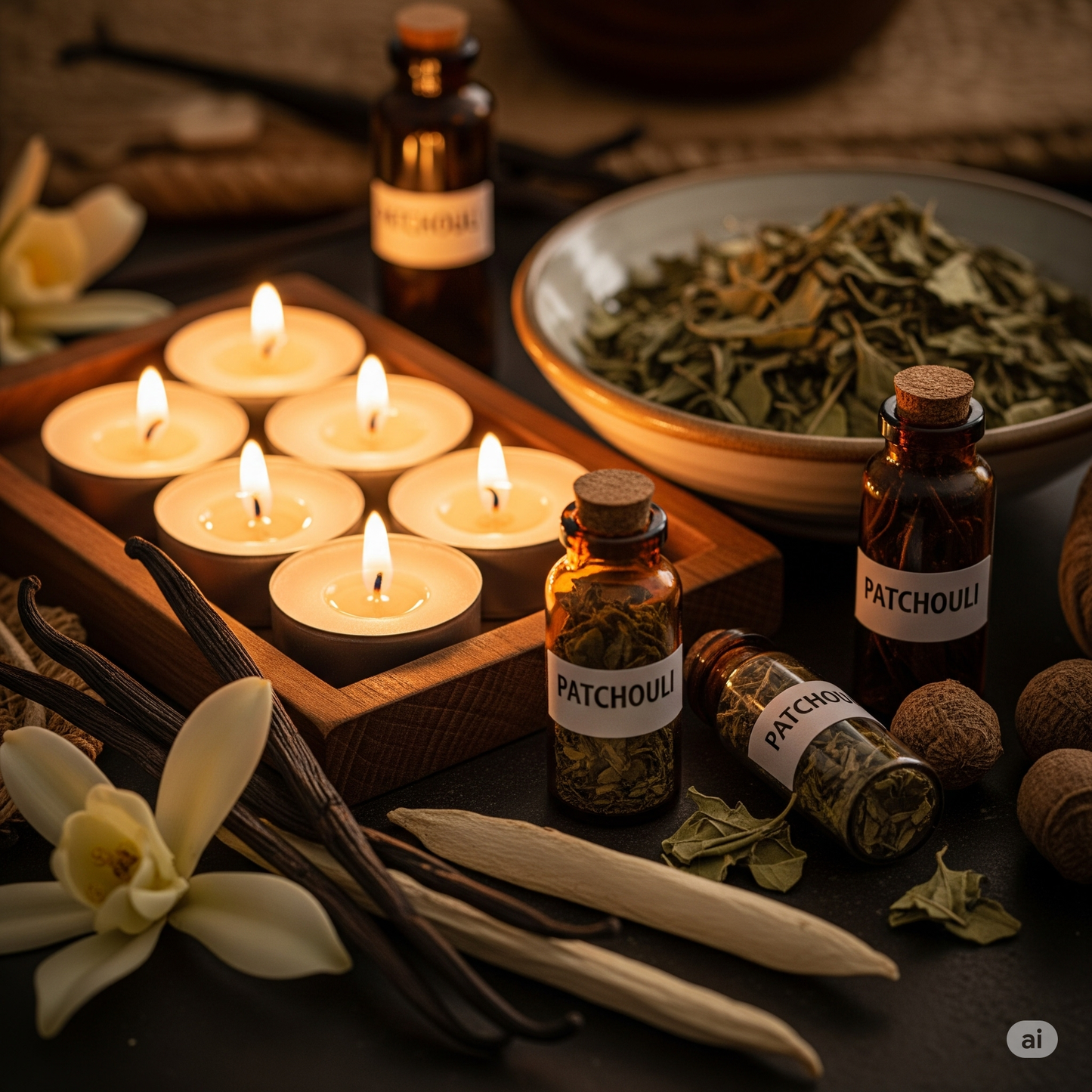 Bougie Chauffe-Plat VANILLE / PATCHOULI
